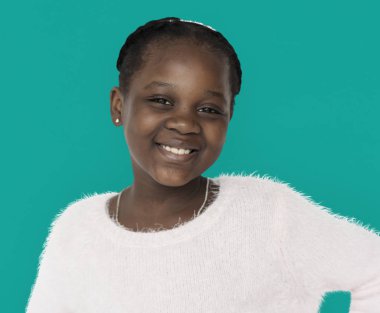 küçük şirin Afrikalı kız