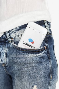 kişi ile smartphone cep
