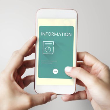 Cep telefonu holding insan eller