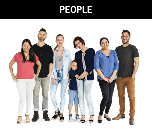 Diversidad personas de pie juntas — Foto de Stock