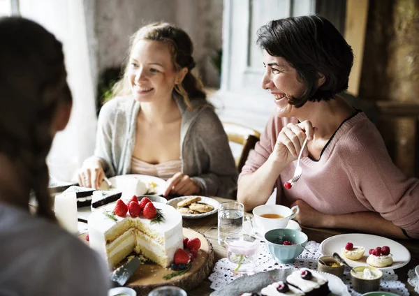 Friends Gathering on Tea Party