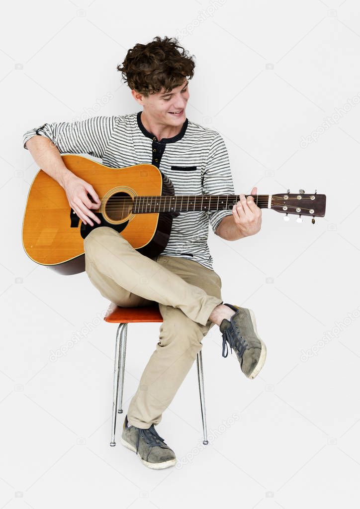 guitarist playing guitar