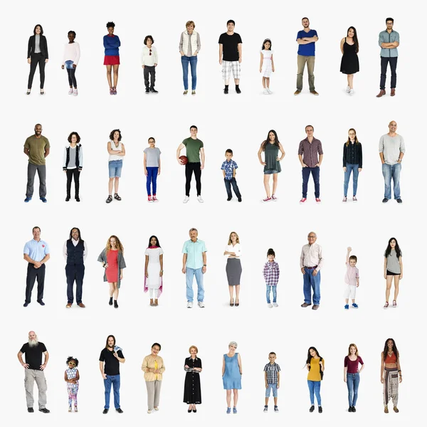 Set of Diversity People — Stock Photo, Image