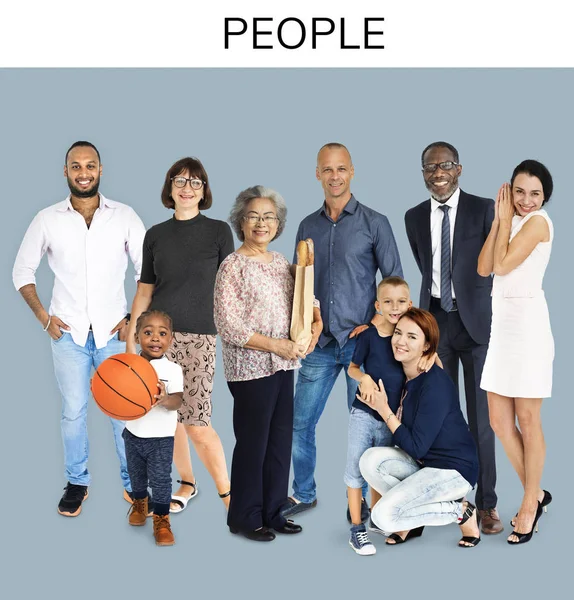 Conjunto de personas de diversidad — Foto de Stock