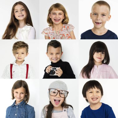 çok ırklı güzel küçük çocuklar