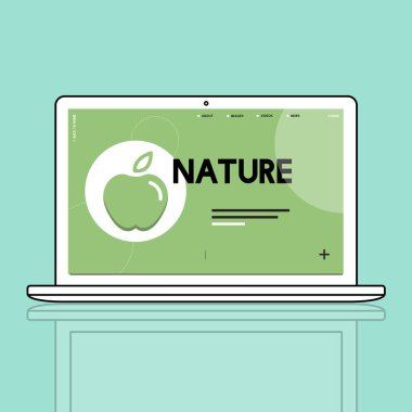 Web tasarım şablonu dizüstü