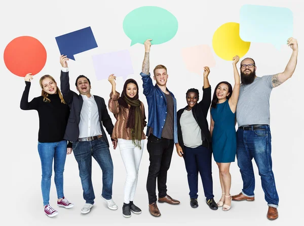 Diverso grupo de personas juntas — Foto de Stock