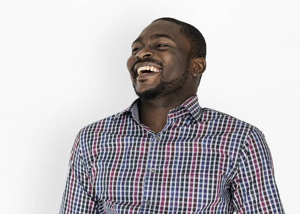 Mann afrikanischer Abstammung lächelt — Stockfoto