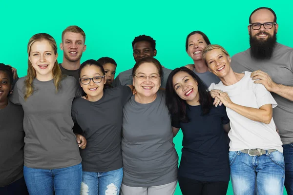 Diverso grupo de personas juntas —  Fotos de Stock