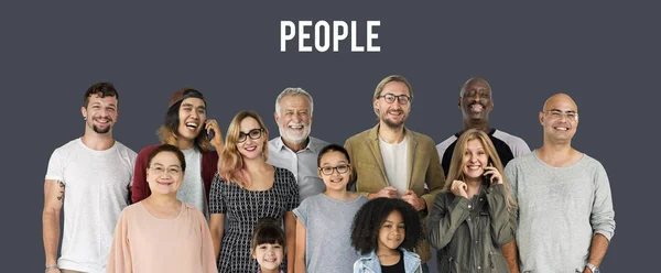 Diversidade de geração de pessoas — Fotografia de Stock
