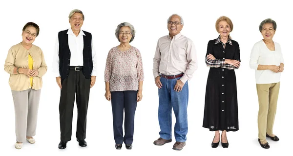 Senior Adult People in the Studio — Stock Photo, Image