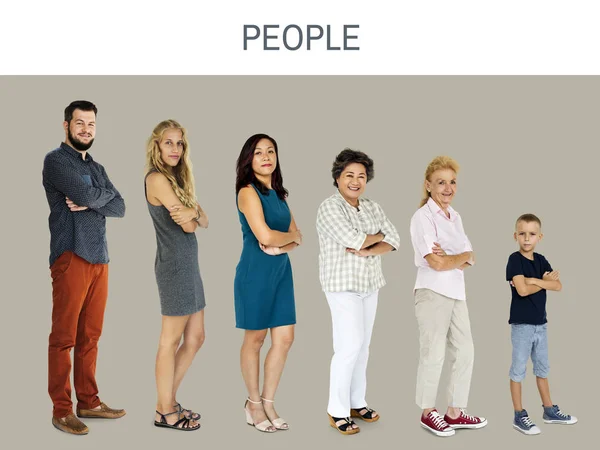 Diversity of people generation — Stock Photo, Image