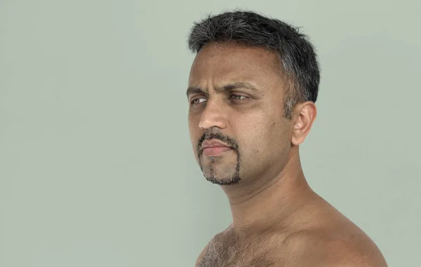 Indiano faccia uomo — Foto Stock