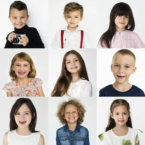 Schattige multiculturele kinderen — Stockfoto