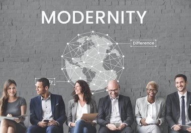 İş adamları satırda