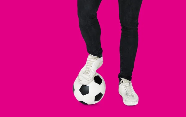 Nogi z piłki nożnej — Zdjęcie stockowe