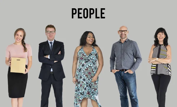 Set of Diversity People — Stock Photo, Image