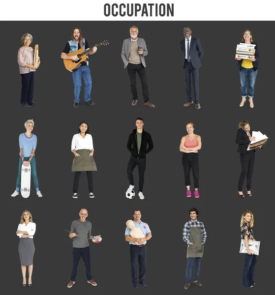 People with Various of occupation — Stock Photo, Image