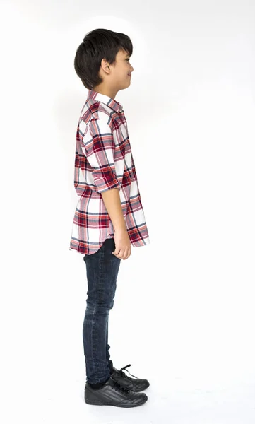 Teen boy w stylowe ubrania — Zdjęcie stockowe