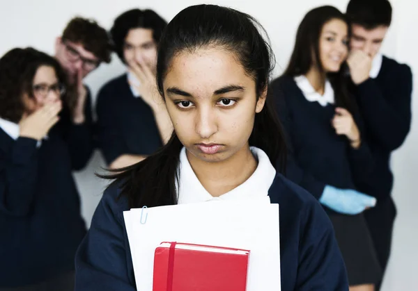 Student torturing from school bullying — Stock Photo, Image