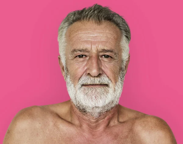 Allvarlig äldre man — Stockfoto