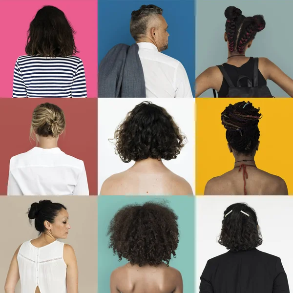 Back view of diversity people — Stock Photo, Image
