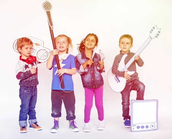 Instrumentos de música de papelería — Foto de Stock