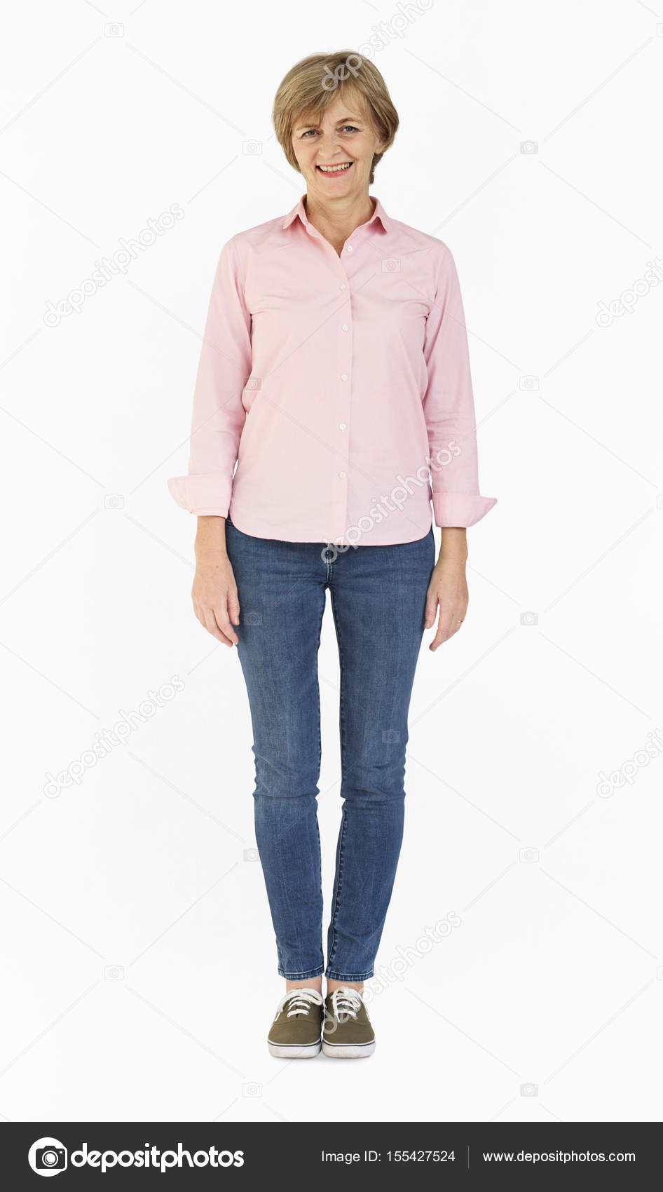 Mature woman standing straight Stock Photo by ©Rawpixel 155427524