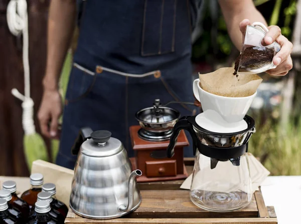 Kaffe gourmet hälsosam produkt rättvis, — Stockfoto