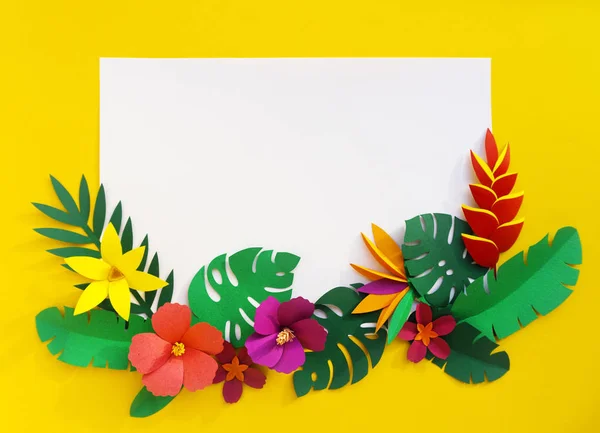 Flores de Papelaria Tropical — Fotografia de Stock