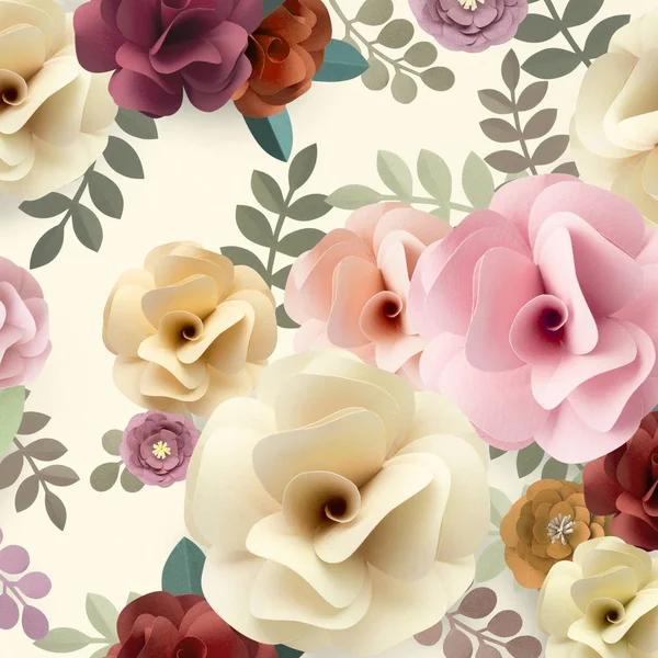 Belo padrão de flores flor — Fotografia de Stock