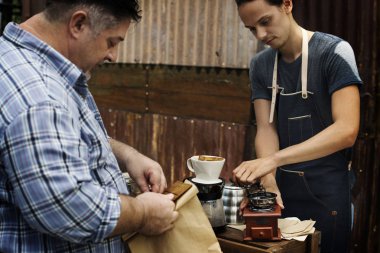 kahve satın müşteri