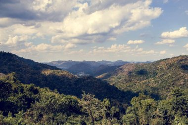 Beauytiful sahne Dağları ile