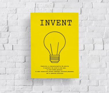 Tuğla duvar grafik ile banner 