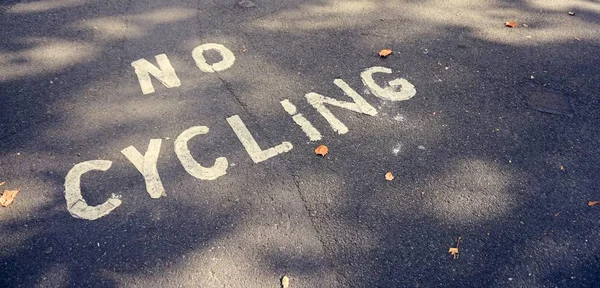 Sem ciclismo para bicicleta — Fotografia de Stock