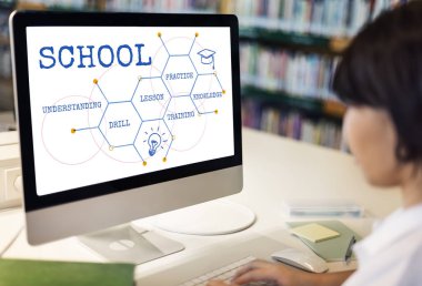 bilgisayar klavye üzerinde tipik kadın