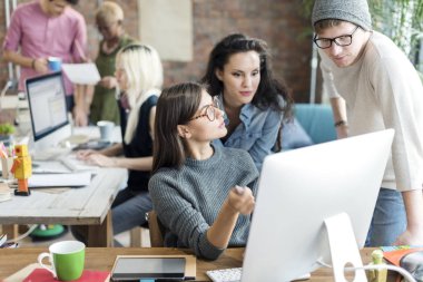 Takım çalışması iş adamları 