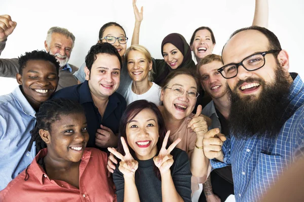 Grupo de Pessoas Diversas Juntas — Fotografia de Stock