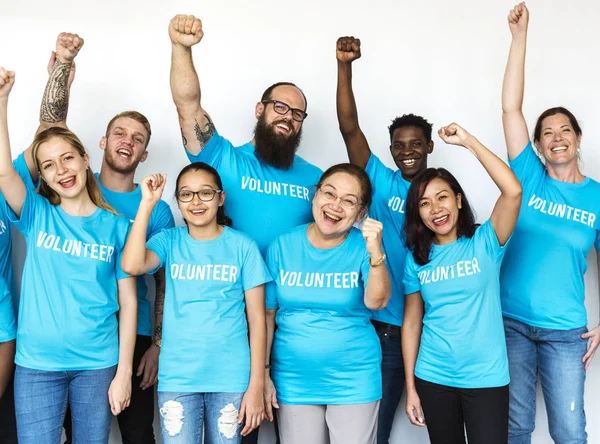 Grupo de voluntarios — Foto de Stock