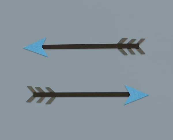 Two handmade arrows — Stock Photo, Image