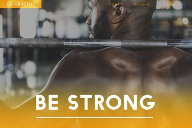 Barbell ile eğitim sporcu