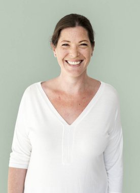 gülümseyen güzel Olgun kadın