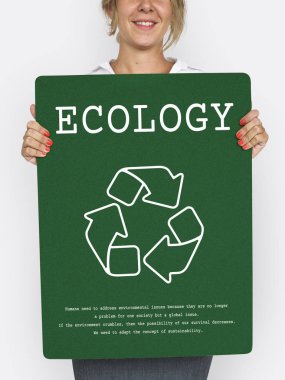 İş kadını sunan posteri 