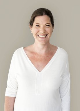 gülümseyen güzel Olgun kadın