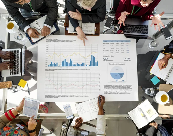 People at workplace table — Stock Photo, Image