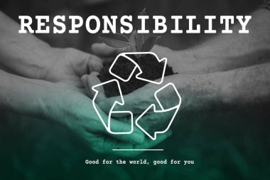 el ve geri dönüşüm simgesini