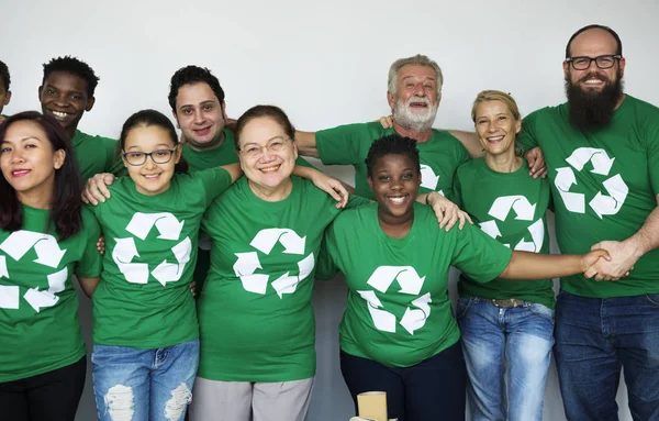 Grupo de pessoas de ecologia — Fotografia de Stock