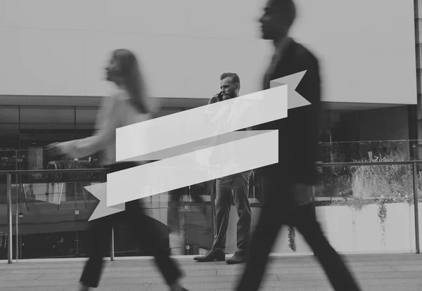 Business people walking in street — Stock Photo, Image