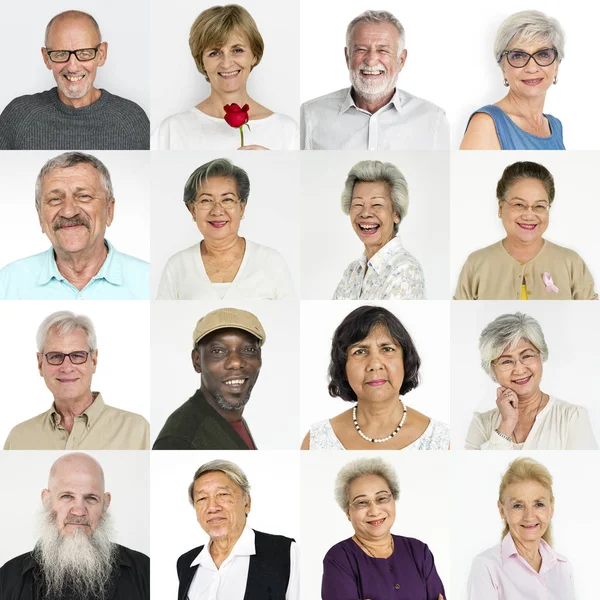 Diversität für Senioren — Stockfoto