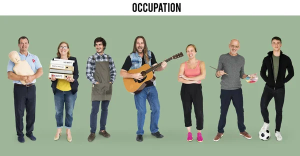 People with different occupations — Stock Photo, Image